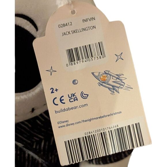 Build-A-Bear Jack Skellington Plush Toy 16" The Night Before Christmas NWT - Picture 8 of 8